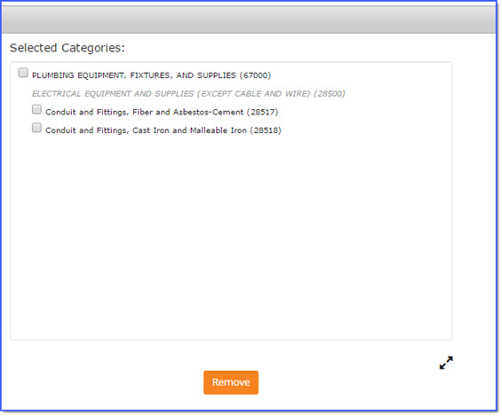 Selected Categories